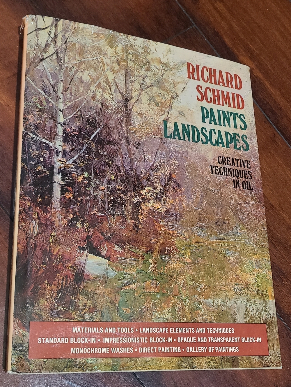Richard Schmid-Paints Landscapes Book-Rare Classic